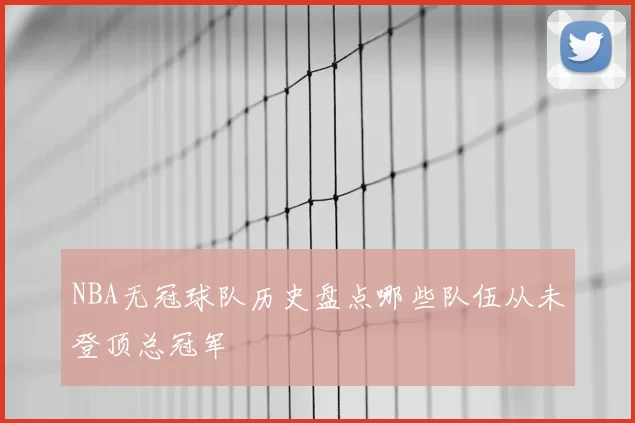 NBA无冠球队历史盘点哪些队伍从未登顶总冠军