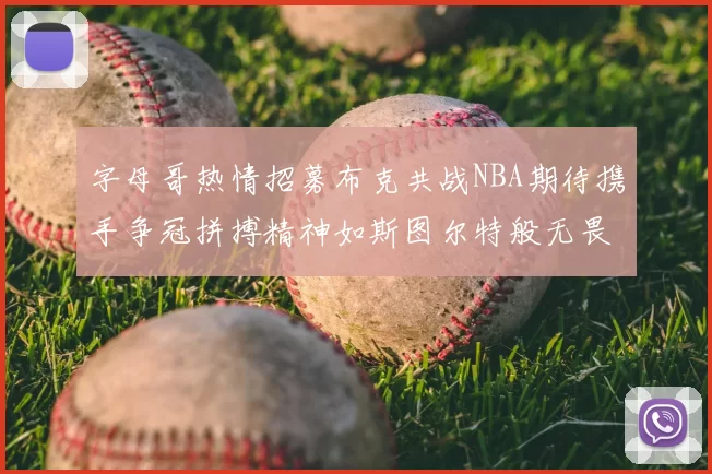 字母哥热情招募布克共战NBA期待携手争冠拼搏精神如斯图尔特般无畏
